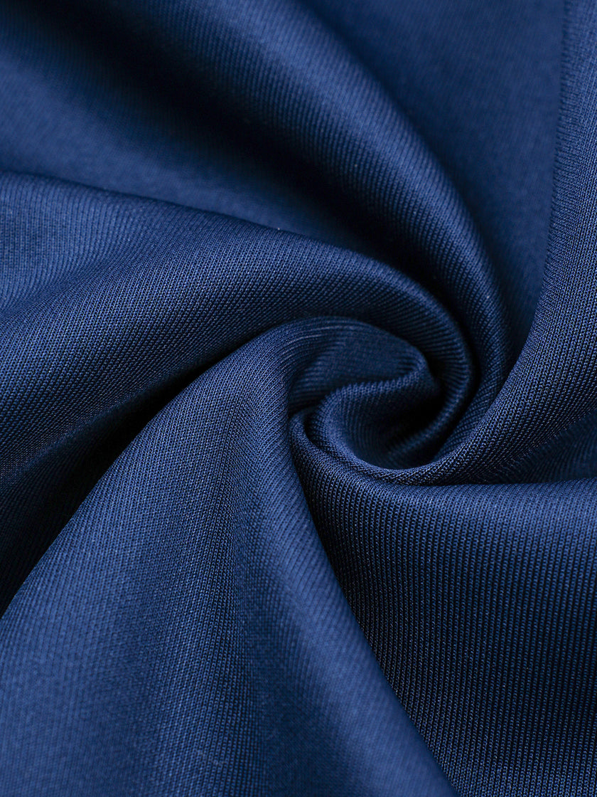 Closeup texture view of the TrackLine Junior Club Pants fabric in Royal Blue