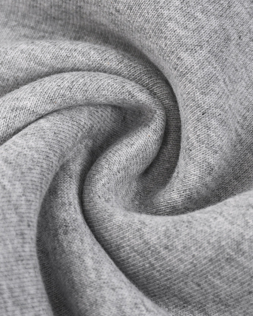 Closeup texture detail of TrackLine Lounge Shorts cotton blend fabric