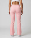 Back view of TrackLine Lounge Sweatpants in pink with relaxed lounge silhouette
