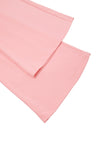 Flared pant hem closeup of TrackLine Lounge Sweatpants in pink