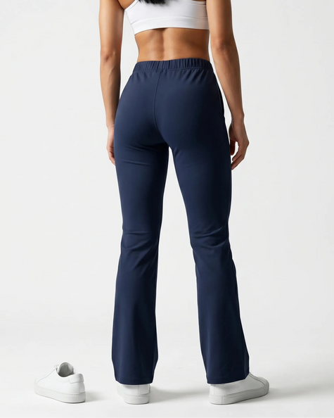 Back view of TrackLine Lounge Sweatpants in royal blue with relaxed lounge silhouette