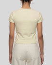 Back view of model wearing TrackLine Lounge Tee