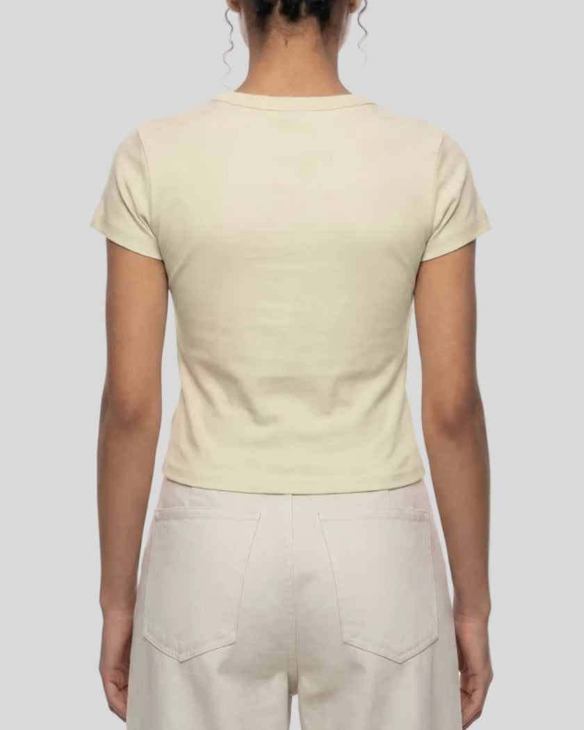 Back view of model wearing TrackLine Lounge Tee