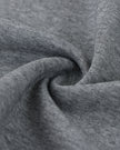 Detailed fabric texture closeup of the Athlesi TrackLine Off-Shoulder Tee in gray