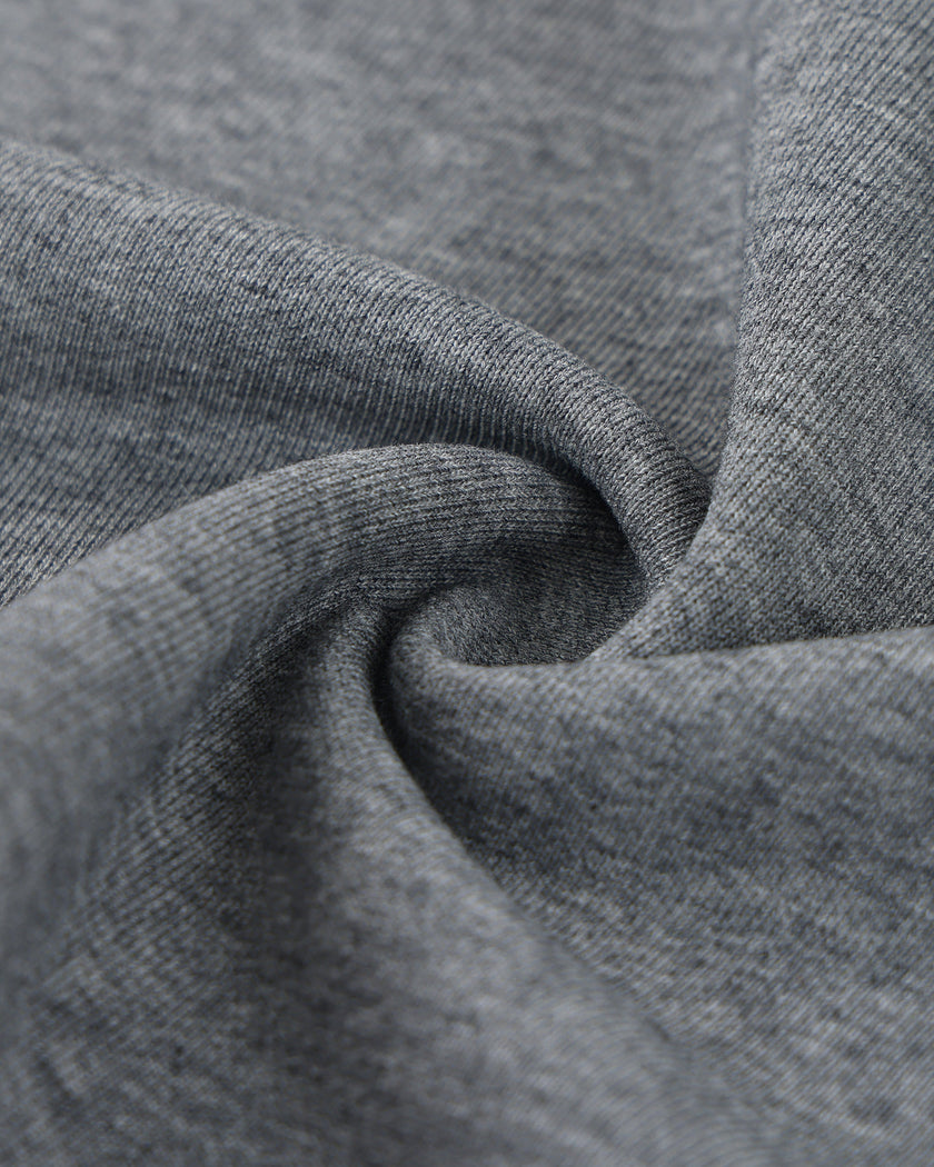 Detailed fabric texture closeup of the Athlesi TrackLine Off-Shoulder Tee in gray