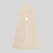 TrackLine Outline Flared Pants in Light Apricot back view showcasing the sculpting back seam and flared silhouette