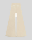 TrackLine Outline Flared Pants in Light Apricot back view showcasing the sculpting back seam and flared silhouette