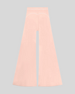 TrackLine Outline Flared Pants in Light Pink back view showcasing the sculpting back seam and flared silhouette