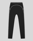 TrackLine Outline Leggings in Black front view featuring a high-rise waistband and contrast piping