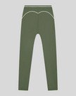 TrackLine Outline Flared Pants in Gray Green back view showcasing the sculpting back seam