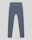TrackLine Outline Flared Pants in Haze Blue back view showcasing the sculpting back seam