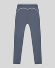 TrackLine Outline Leggings in Haze Blue back view showcasing the sculpting back seam and contrast piping