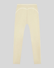TrackLine Outline Leggings in Light Apricot back view showcasing the sculpting back seam and contrast piping
