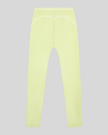 TrackLine Outline Flared Pants in Light Green back view showcasing the sculpting back seam