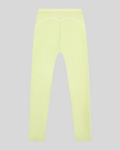 TrackLine Outline Leggings in Light Green back view showcasing the sculpting back seam and contrast piping