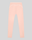 TrackLine Outline Flared Pants in Light Pink back view showcasing the sculpting back seam