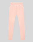rackLine Outline Leggings in Light Pink back view showcasing the sculpting back seam and contrast piping