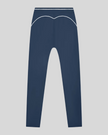 TrackLine Outline Flared Pants in Navy Blue back view showcasing the sculpting back seam