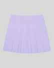 TrackLine Rally A-Line Slit Skirt in lavender back view with clean A-line silhouette