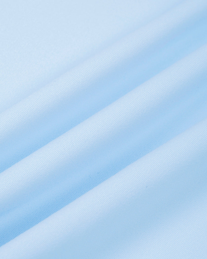 Closeup of the smooth stretch performance fabric used in the TrackLine Rally A-Line Slit Skirt
