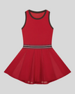 TrackLine Rally Dress in Red front view