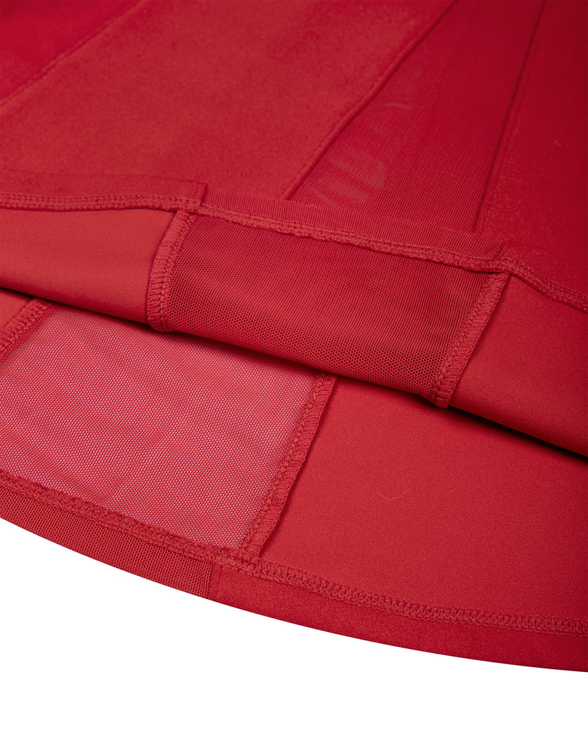 Skirt hem detail of the TrackLine Rally Dress