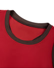 Front neckline and bodice detail of the TrackLine Rally Dress