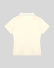 Athlesi TrackLine Rally Polo Shirt in beige, back view