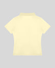 Athlesi TrackLine Rally Polo Shirt in light yellow, back view