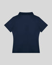 Athlesi TrackLine Rally Polo Shirt in navy blue, back view