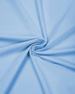 Detailed view of the flexible polyamide blend fabric on the sky blue Athlesi TrackLine Rally Polo Shirt