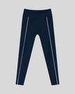 Trackline Riviera Leggings front view in Navy Blue