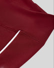Side waistband and contrast piping detail of the TrackLine Riviera Leggings