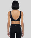 Back view of the TrackLine Riviera Sports Bra in black