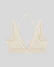 Back view of Trackline Riviera Sports Bra in Light Apricot