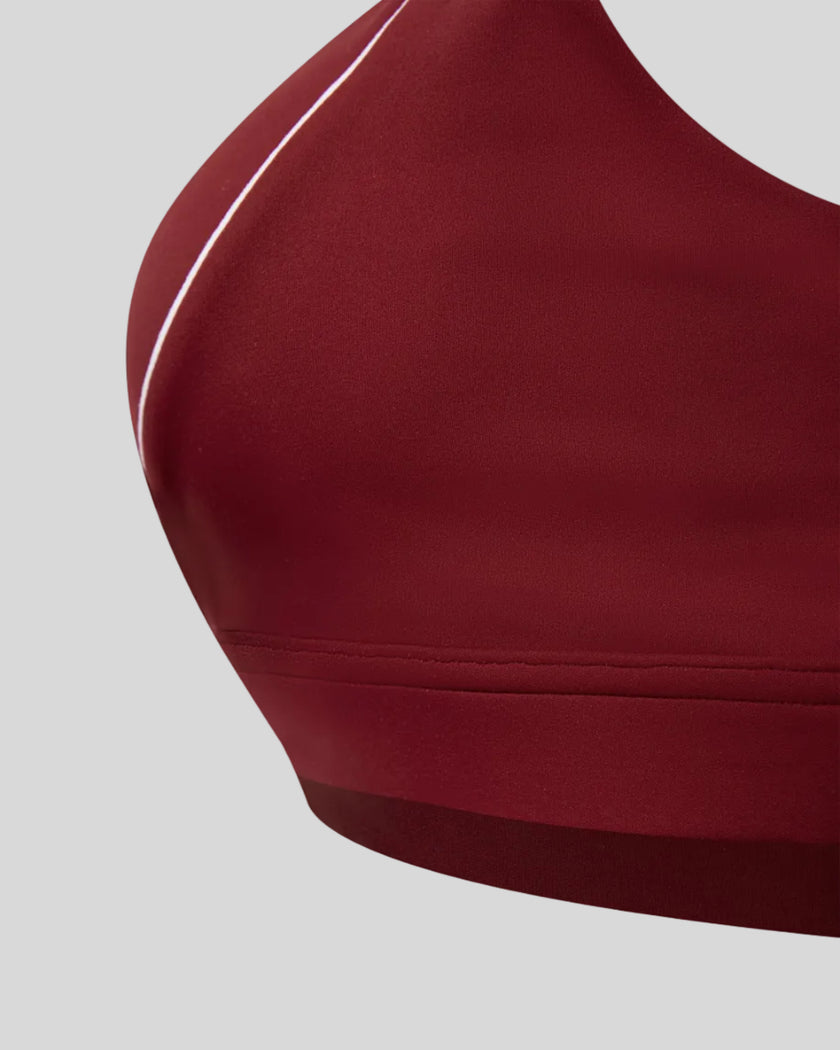 Supportive underbust band detail of the TrackLine Riviera Sports Bra