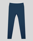 TrackLine Sculpt Leggings in blue and white front view with high-rise waistband and sculpting fit