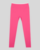 TrackLine Sculpt Leggings in rose pink and white front view with high-rise waistband and sculpting fit