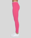 Side profile of model wearing TrackLine Sculpt Leggings with sculpting silhouette