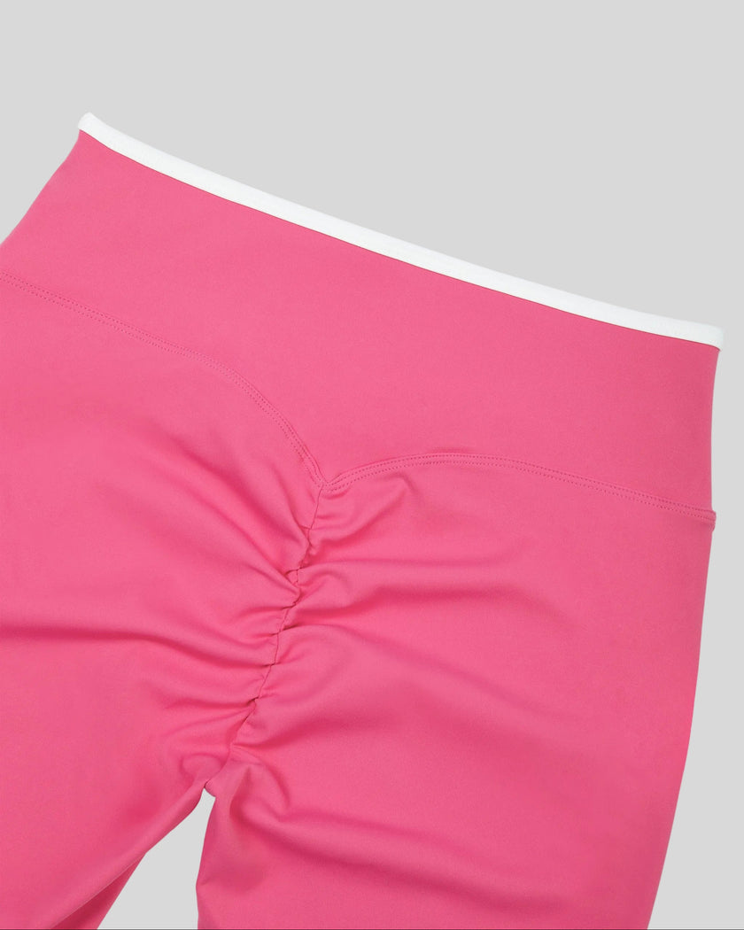Back waist and hip closeup of TrackLine Sculpt Leggings with sculpt contour seam detail