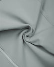 Detailed view of haze blue stretch fabric texture and stitching on TrackLine Sculpt Shorts