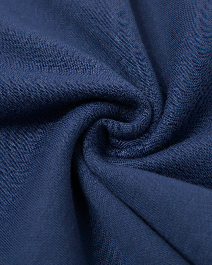 Detailed fabric texture closeup of the Athlesi TrackLine Slit Skirt in blue