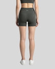 Back view of the TrackLine Sprint Shorts in gray on model