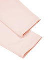 Close-up of fitted leg hem on TrackLine Synergy Leggings in Light Pink