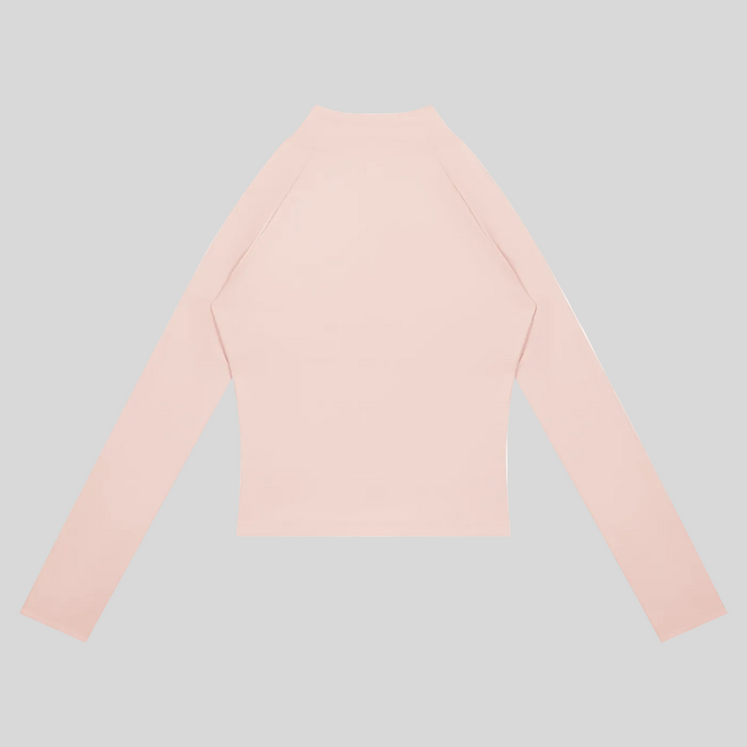 TrackLine Synergy Performance Jacket in Light Pink, back view
