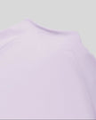 Close-up of back stand collar on TrackLine Synergy Performance Jacket in Light Purple