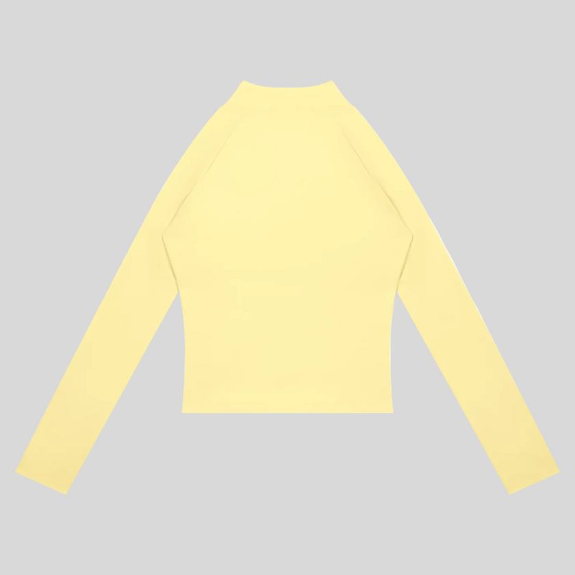 TrackLine Synergy Performance Jacket in Light Yellow, back view