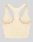 TrackLine Synergy Racerback Sports Bra in Apricot, racerback 3d view