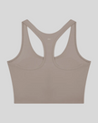 TrackLine Synergy Racerback Sports Bra in Gray Purple (Deep Purple), racerback view