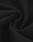 Detailed fabric texture closeup of the Athlesi TrackLine Track Shorts in black